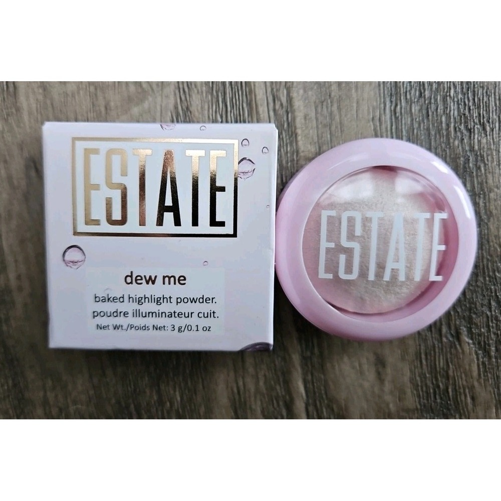 ESTATE COSMETICS Dew Me Baked Highlighter in Pearl 0.11 oz Brand New In Box